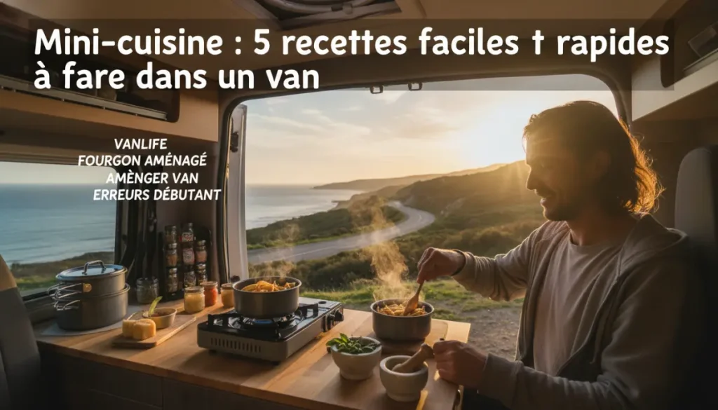 Mini-cuisine en Van : 5 Recettes Faciles et Rapides pour Vanlifers