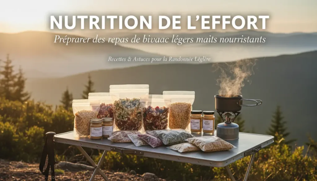 Repas Bivouac : Légers, Nourrissants & Savoureux (Guide Emma J)