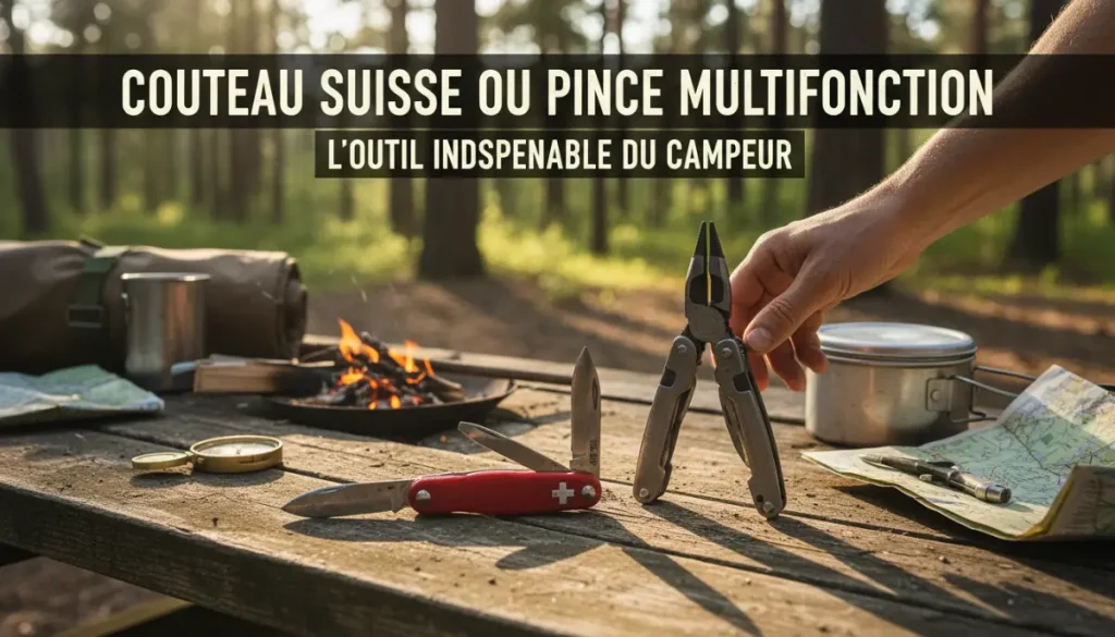 Couteau Suisse ou Pince Multifonction : Lequel Choisir pour le Camping ?