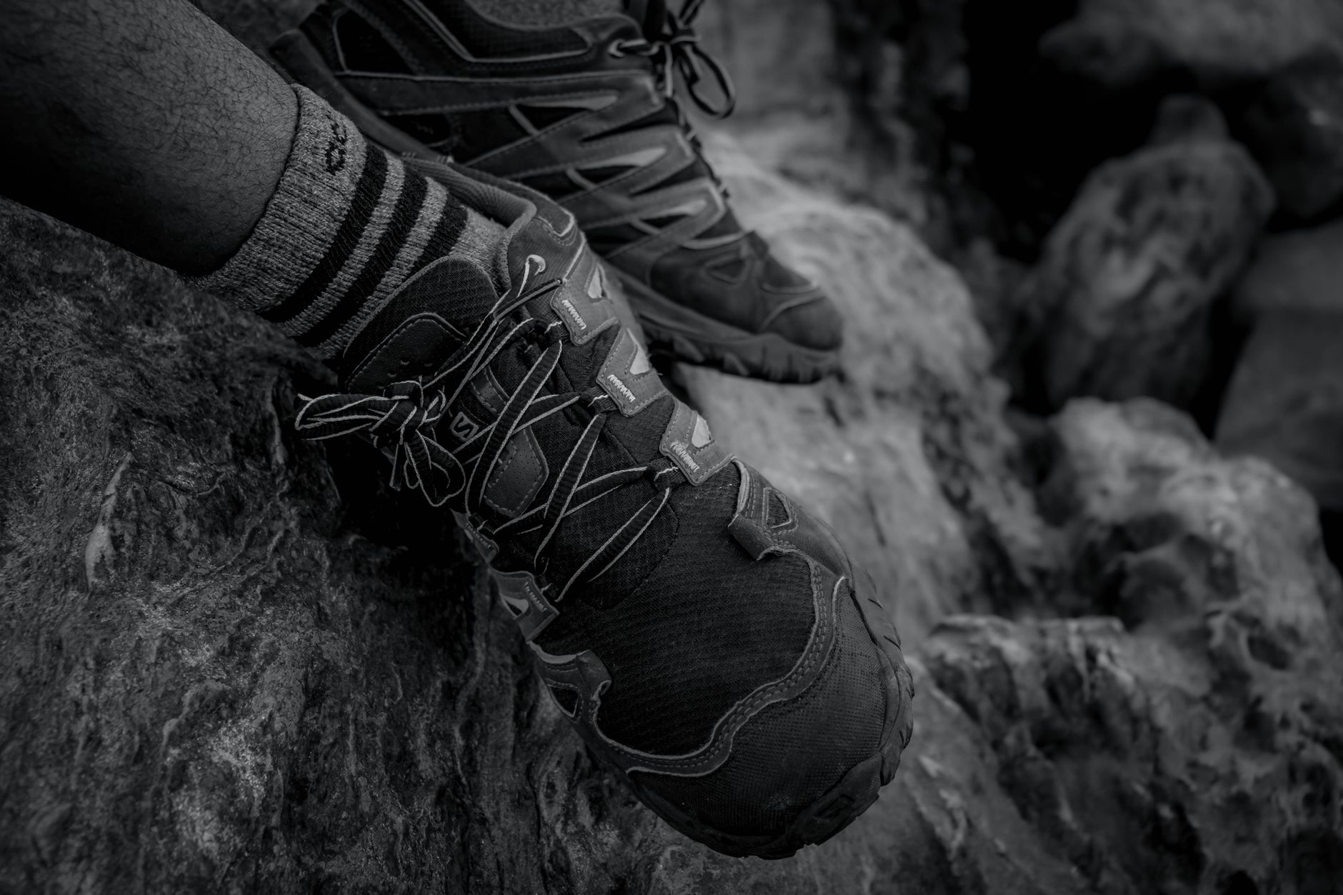 Chaussures et chaussettes de randonnee