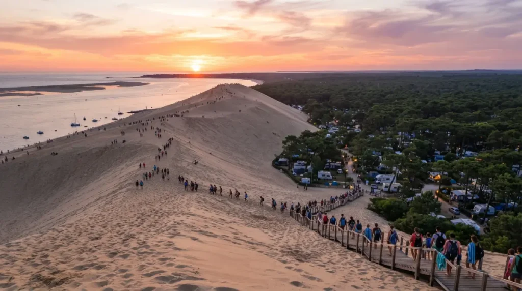 Dune du Pilat : Coucher de Soleil, Accès & Campings 2026